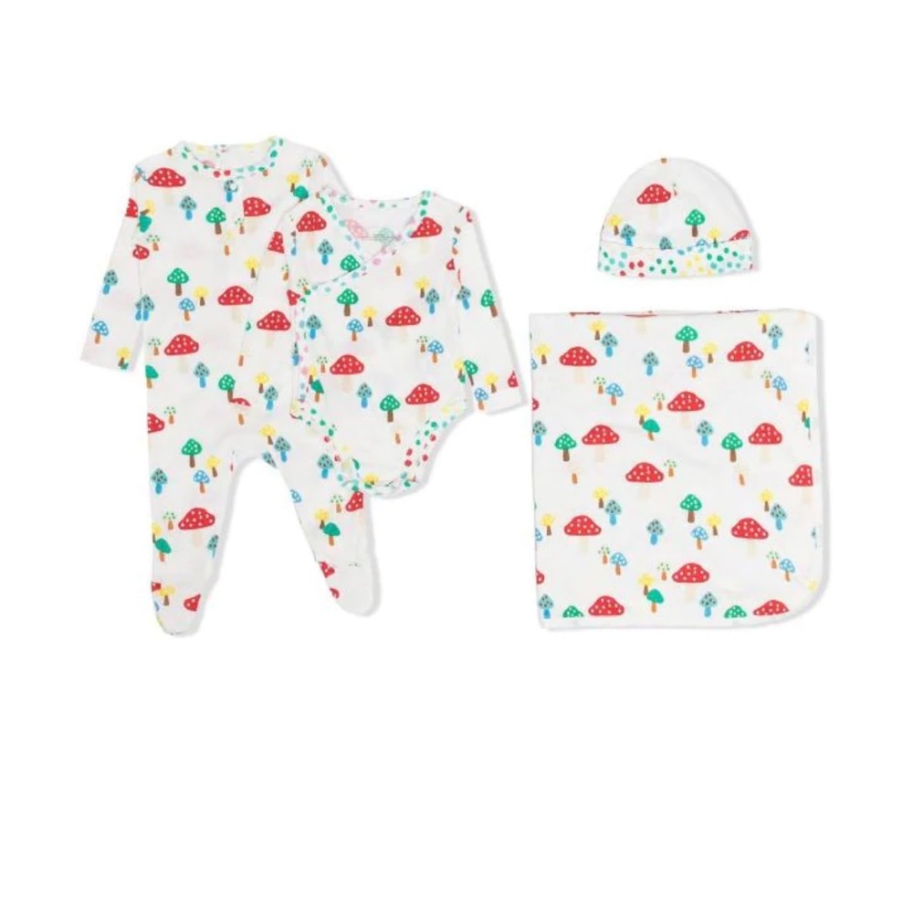Stella McCartney Kids
Mushroom all-over print newborn set